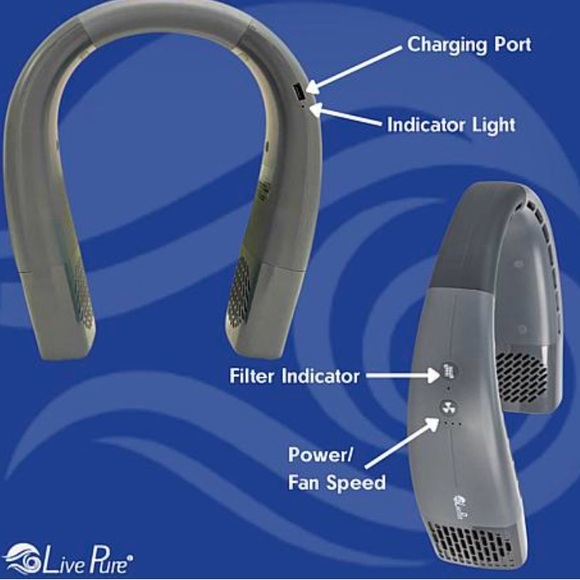 LivePure Arctic Vortex Wearable Fan Air Cleaner - Picture 3 of 9